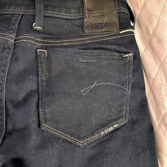 New Without Tags Women's G-Star Denim Jeans Dark Blue Size 27" - Picture 5 of 14